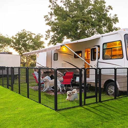 Yaheetech Dog Playpen Outdoor 40 Inch 8 Panels Metal Pet Fence I4784