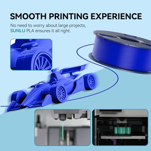 SUNLU 4kg PLA 3D Printer Filament Bundle, 1.75mm, 4 Black Spools V387