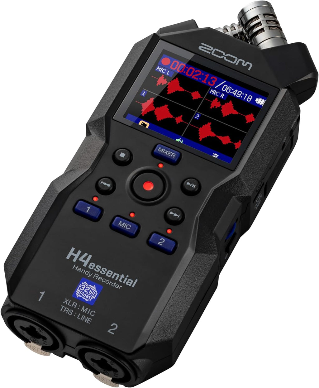 Zoom H4essential 4-Track Recorder with Ritz Gear Shotgun Microphone Kit I1615