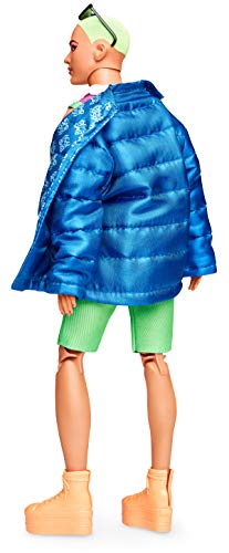 Barbie BMR1959 Ken Poseable Fashion Doll with Neon Hair and Accessories C103