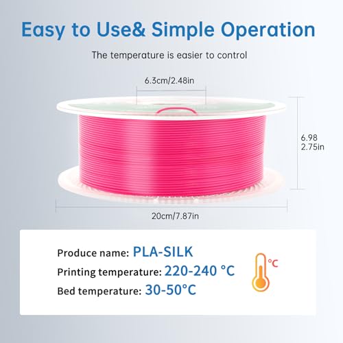 Silk PLA Filament 1.75mm Triple Colors 1kg Spool H522734