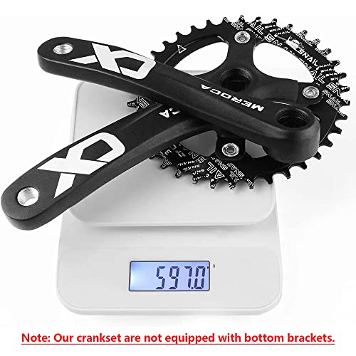 Cyclon Single Speed Square Taper Crankset 170mm MTB 104BCD Narrow Wide Chainring F6810
