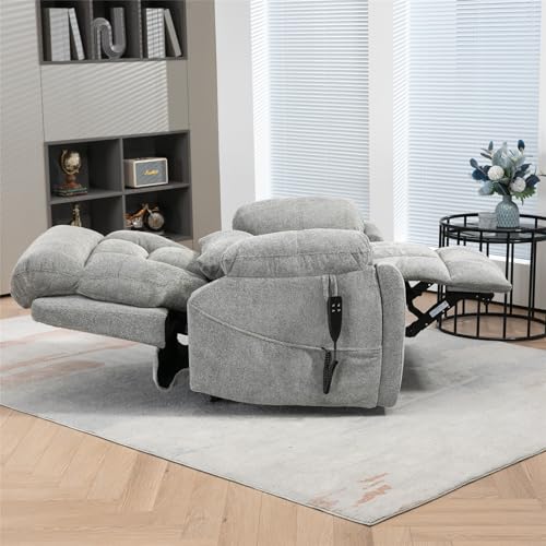 Lift Chair Recliner with Massage and Heat, Heavy Duty for Seniors, Brown V12888