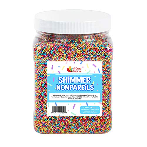 Snowflake Confetti Sprinkles - 1.2 Pounds - Blue & White Jimmies for Baking A6962