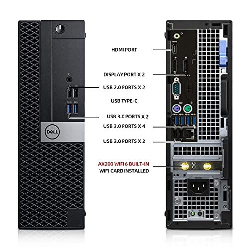 Dell OptiPlex 5050 Desktop with 24 inch Monitor, 16GB RAM, 512GB SSD, i5-6500, Windows 10 Pro (Renewed) L137