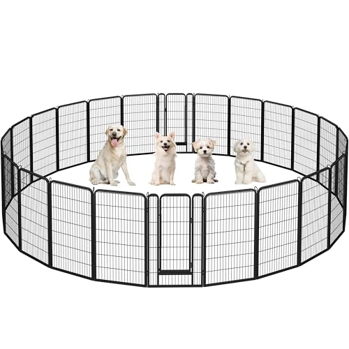 Yaheetech Dog Playpen Outdoor 40 Inch 8 Panels Metal Pet Fence I4784