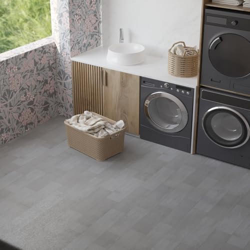 Oxdigi Vinyl Flooring Roll 32 sq.ft Natural Oak K971193