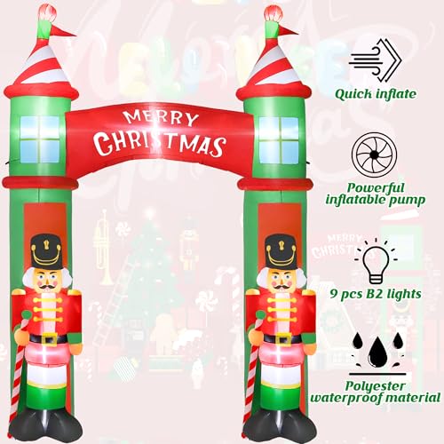 16FT Christmas Inflatable Snowman with LED Lights Outdoor Yard Decor N561071