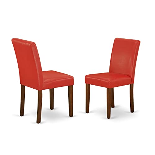 East West Furniture Norfolk 5 Piece Dining Set with Butterfly Leaf and 4 Faux Leather Chairs, Black X504392