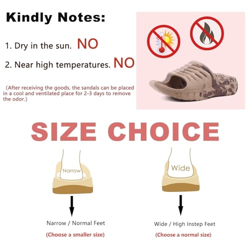 KuaiLu Men's Recovery Sandals Orthotic Cushion Open Toe Sport Slides D332788