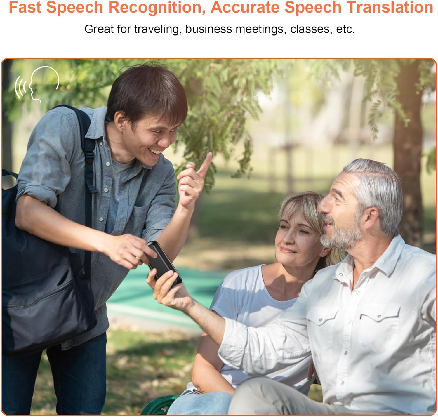 Language Translator Device, 138 Languages, Two-Way Real-Time AI Translation L683519