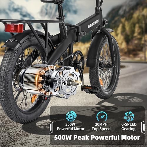Folding Electric Bike for Adults, 20" Fat Tire, 374Wh Battery R9608