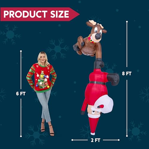 Joiedomi 8 FT Hanging Christmas Inflatables Decoration with LED Z259951