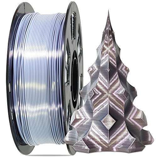MIKA3D Bicolor Silk PLA 3D Printer Filament Bundle, 1.75mm, 6 Spools V5573