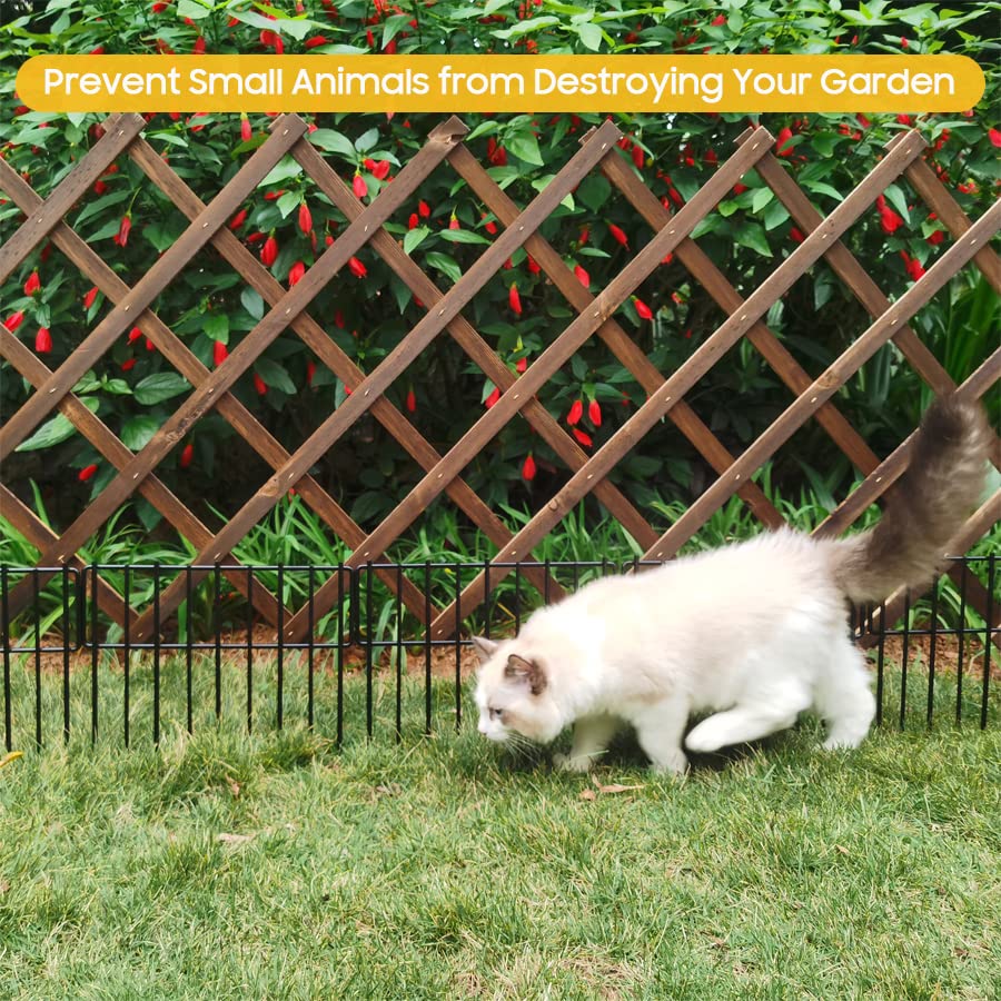 Animal Barrier Fence 12in x 28ft Rustproof Metal Garden Border for Rabbit and Dog H102383