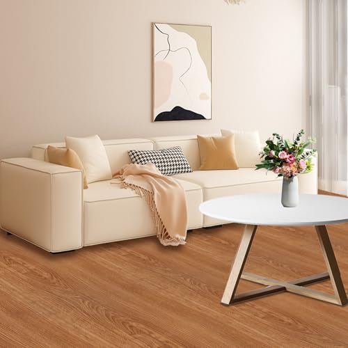 Peel and Stick Vinyl Floor Tiles 12x12 Waterproof Wood Look, 40 Sheets V905