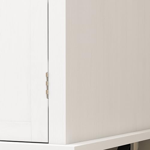 HOMCOM Kitchen Island on Wheels with Rubberwood Top, Navy Blue X7812