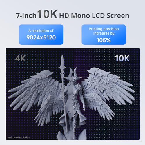 ANYCUBIC Photon Mono 4 Resin 3D Printer with 7'' 10K Mono LCD Screen J811