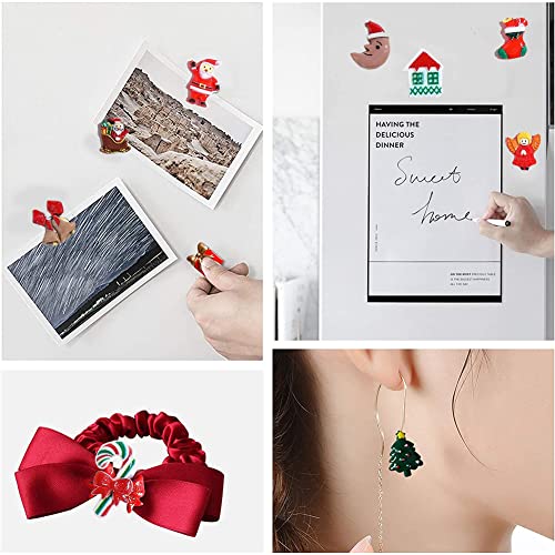 100pcs Christmas Slime Flatback Charms Resin Ornaments for Craft Making B46744
