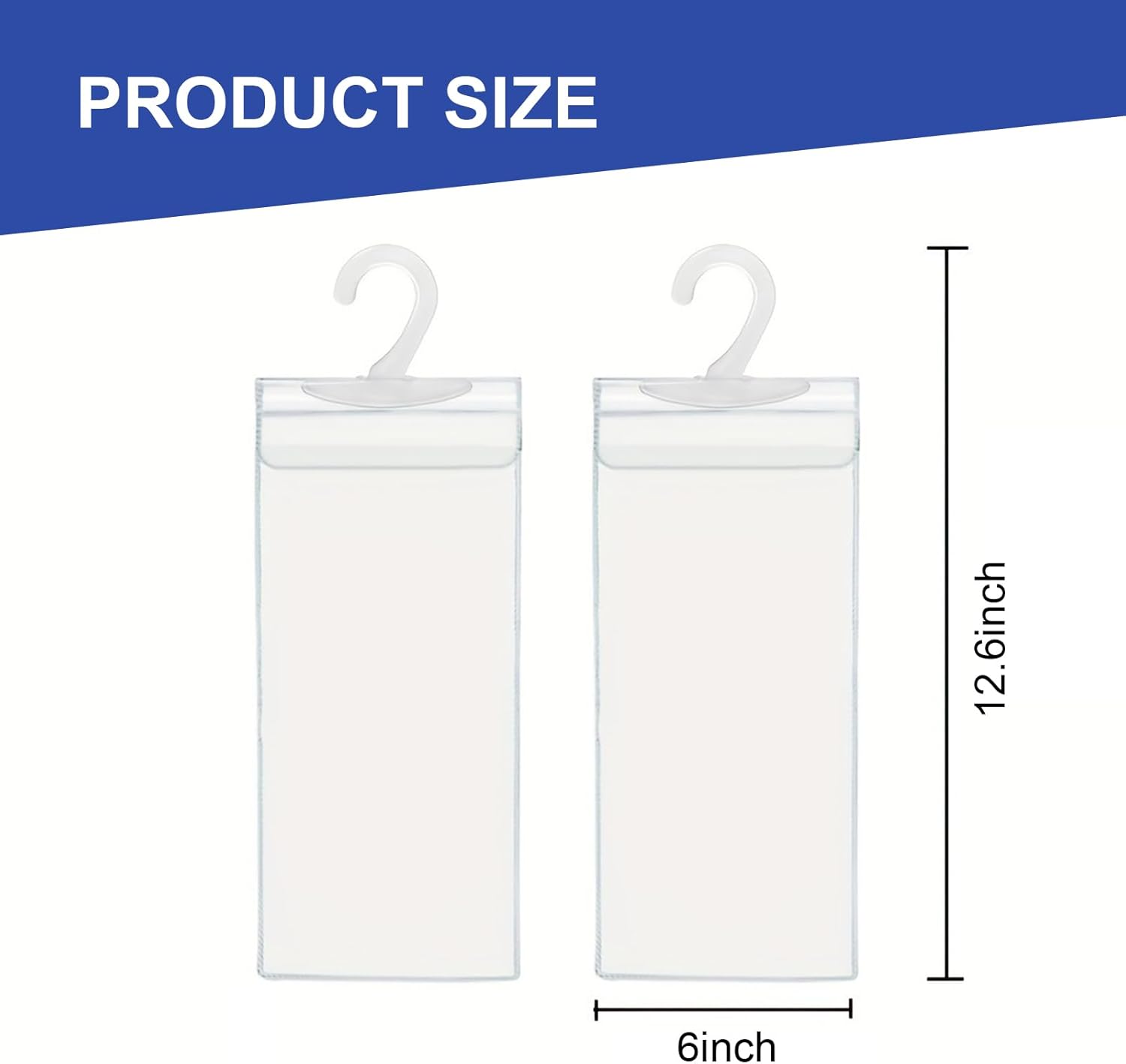 Car Handicap Parking Placard Hanging Bag, 2 Pack, PVC Protective Case with Hook F535381