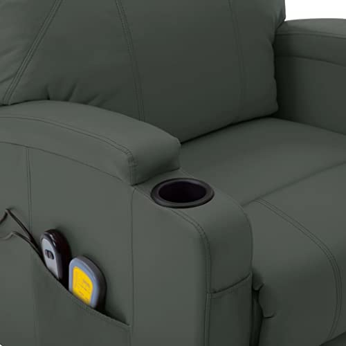 vidaXL Electric Power Lift Massage Chair with Vibration, Black Faux Leather N279187