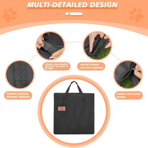 PJYuCien Dog Playpen - Metal Foldable Exercise Pen with Bottom Pad for Small Medium Pets C352
