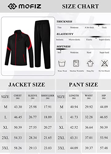 MoFiz Men's 2 Piece Athletic Tracksuit Set W761701