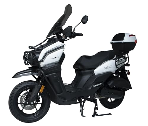 HHH Tank 200 DLX EFI Scooter Vitacci 200cc Motorcycle with Windshield and Rear Trunk I4952