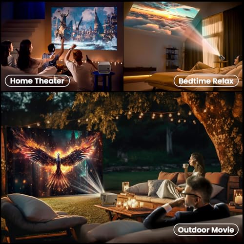 Netflix Officially Licensed Smart Projector with WiFi and Bluetooth, 1080P 4K Support J441426