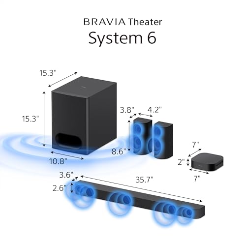 Sony BRAVIA Theater Bar 6 Soundbar with Wireless Subwoofer HT-B600 I736