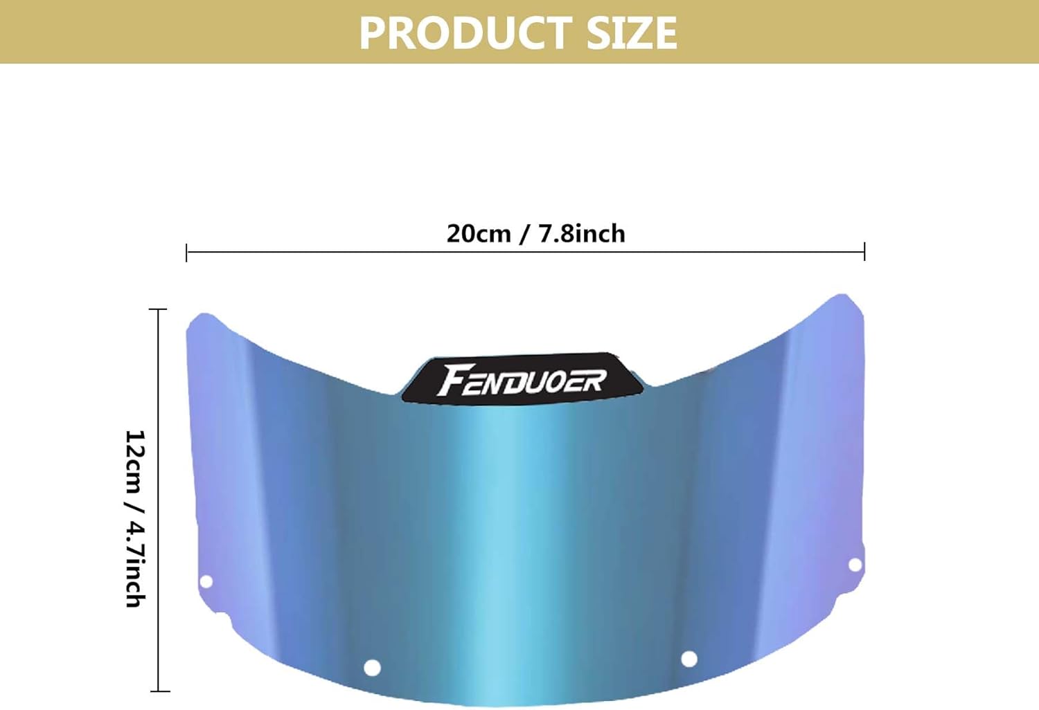 Softball/Baseball Mask Visor Eye-Shield for Fielder's Mask, Clear Blue Z3539