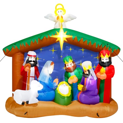 16FT Christmas Inflatable Snowman with LED Lights Outdoor Yard Decor N561071