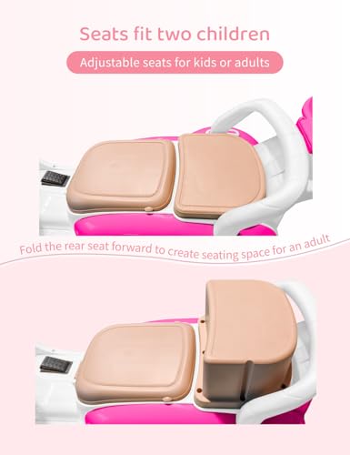 Kids Electric Motorcycle 3-Wheel 12V Ride On Scooter for Girls Ages 3-6 Pink Z596