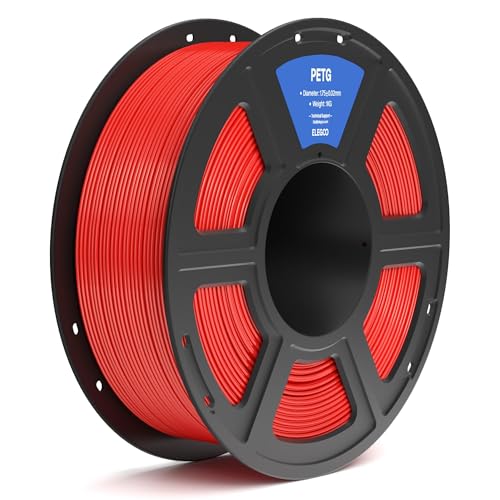 ELEGOO PETG Filament 1.75mm Black 2KG, 3D Printer Filament for FDM Printers D745395