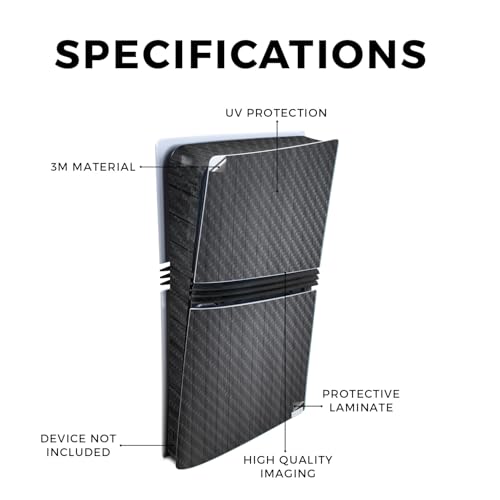 MightySkins Carbon Fiber Gaming Skin for PS5 Digital Edition Disc Drive - Black Camo S1804
