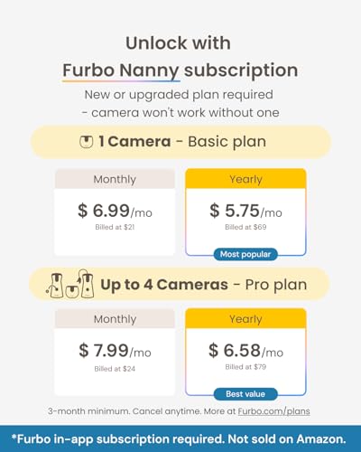 Furbo Mini Pet Camera with 2-Way Audio and Phone App N269659