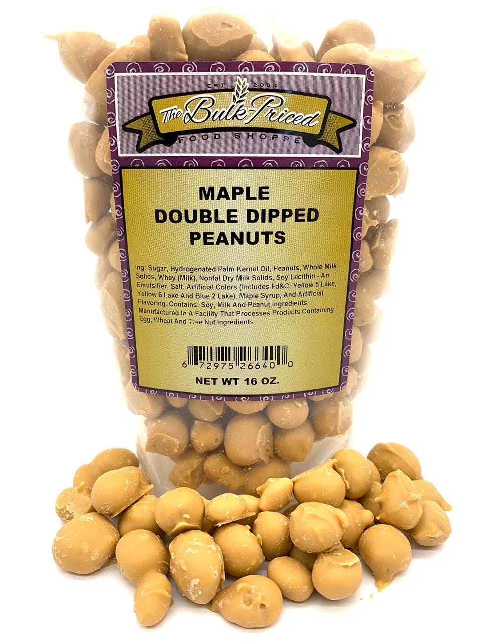 Maple Double Dipped Peanuts, 1 lb Resealable Bag X50905
