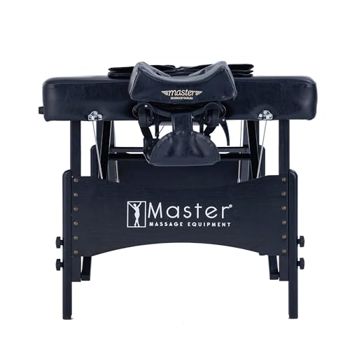 Master Massage 30" Monaco Airwave Full Body Stretching Portable Massage Table with Airbags (Black) I491715
