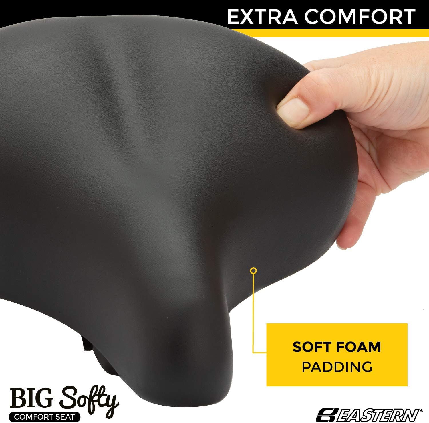 Big Soft Cushion Bike Seat for Seniors Indoor Spin Stationary Exercise Bikes O78650
