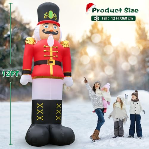 10 FT Christmas Inflatables Snowman Outdoor Yard Decorations with LED Lights C52642