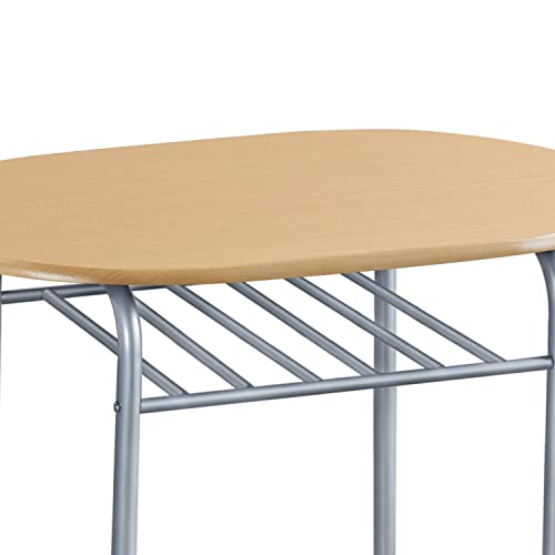 Yaheetech 3-Piece Dining Table Set with 2 Chairs, White X5971
