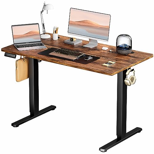 Adjustable Height Electric Standing Desk 55x24 Inch Black W5266