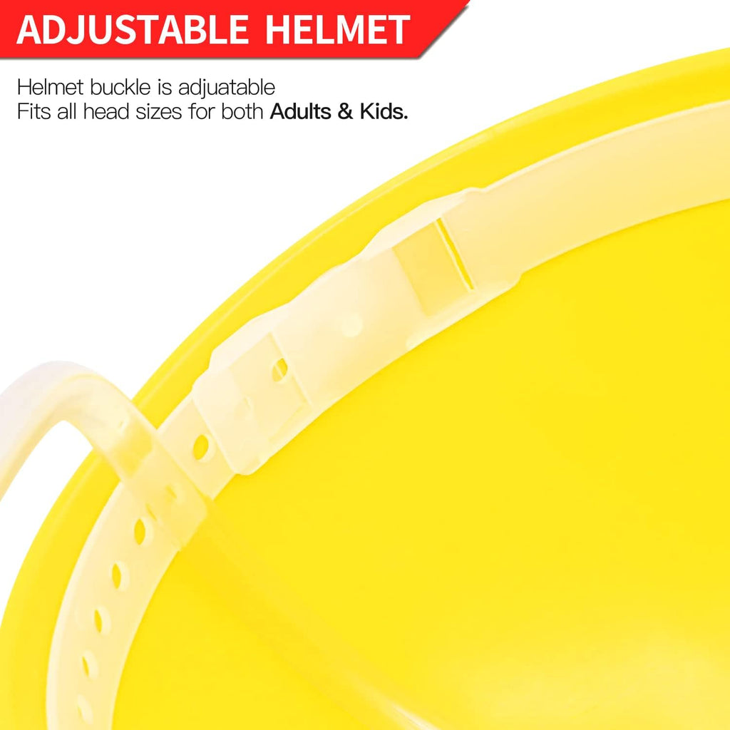 Novelty Place Drinking Helmet - Adjustable Can Holder Cap with Straw (Yellow) N574399
