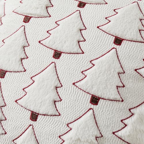 UGASA Star Christmas Decorative Pillow Covers 18x18 Inch Set of 2 Dark Green Q9265