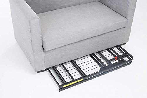 Amazon Basics Foldable Metal Bed Frame with Storage, Full Size, Black A770