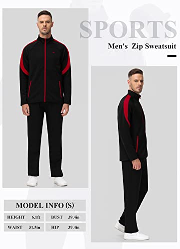 MoFiz Men's 2 Piece Athletic Tracksuit Set W761701