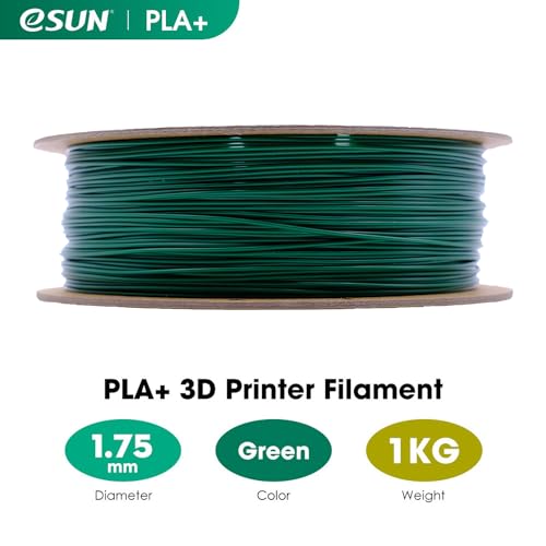 eSUN PLA+ Filament 1.75mm 3D Printer Filament, 1KG Spool, Fire Engine Red Q357