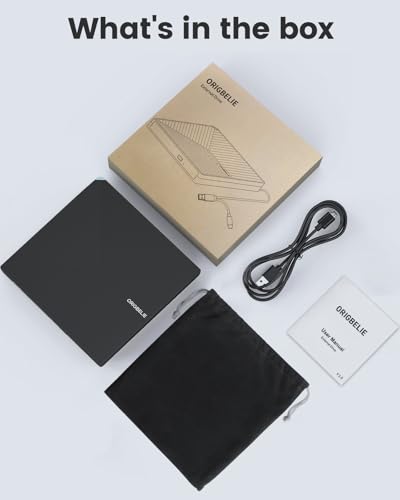 External CD DVD Drive for Laptop, USB 3.0 Type-C, Slim Portable Burner T70166