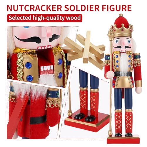 11.8 Inch Wooden Nutcracker Christmas Decor T403