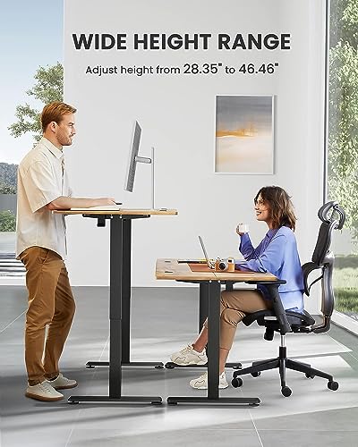 ErGear Height Adjustable Electric Standing Desk 48 x 24 Inches, Walnut S608